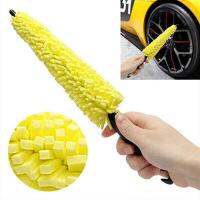 【CW】 Plastic Handle Cleaning Car Tire Sponges Tools Accessories Practical