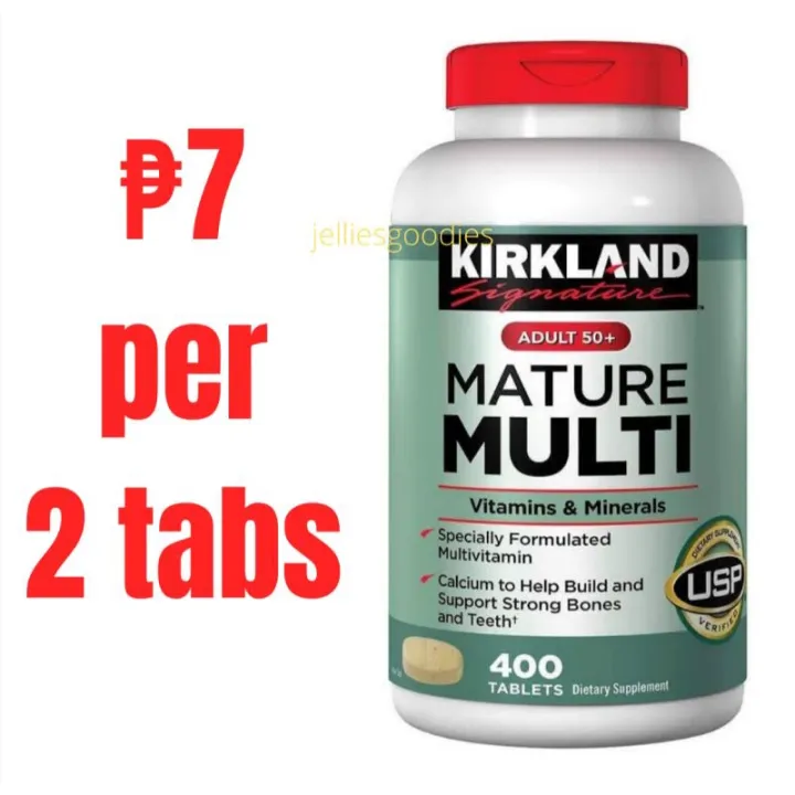 Philippine spot 2PCS Kirkland Mature Multi Adult 50+ USA VERSION Multivitamins Senior Elderly