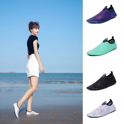 【Hot Sale】 Beach shoes for men and women snorkeling wading upstream swimming soft-soled quick-drying non-slip anti-cut barefoot skin-fitting