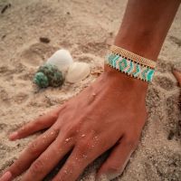 Go2boho Summer Beach Surfing Bracelet Handmade Woven Pulsera Evil Eye Bracelets Miyuki Beads Bracelet For Women Charms and Charm Bracelet