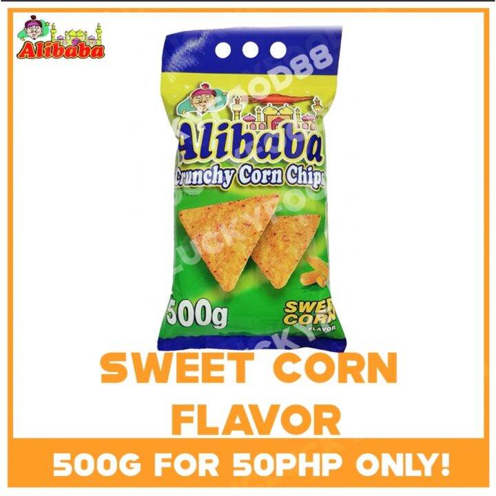 Alibaba Corn Chips SWEET CORN FLAVOR 500g | Lazada PH