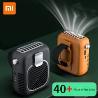 เหมาะสำหรับ Xiaomi Youpin พัดลมพกพาแบบแขวนส่วนตัวได้10000Mah แบตเตอรี่แบบชาร์จไฟได้สวมใส่ได้เงียบพัดลมไฟฟ้าเครื่องปรับอากาศมือถือ