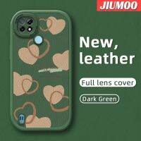 JIUMOO เคสสำหรับ Realme C21 C21Y เคส C25Y กระแสแฟชั่นแบรนด์สวยงามเคสโทรศัพท์บางนุ่มหนังซิลิกาเจลป้องกันเลนส์จากเคสกันกระแทกตกหล่น