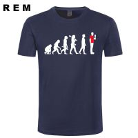 2023 New REM Sheldon Evolution T-shirts Men  The Big Bang Theory Tshirt Cotton Short Sleeve Male Clothing