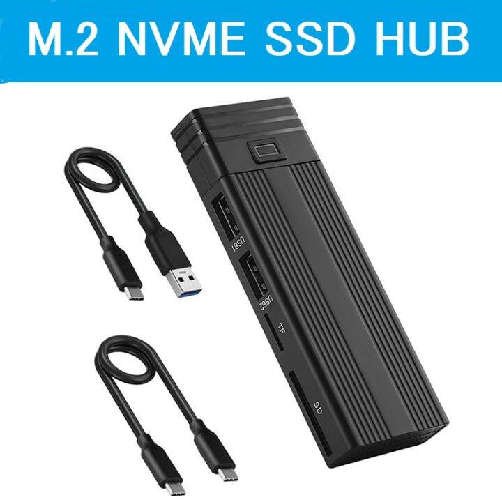 New USB C Hub M.2 NVME SATA SSD Inter Adapter Smart Type C To USB HUB ...