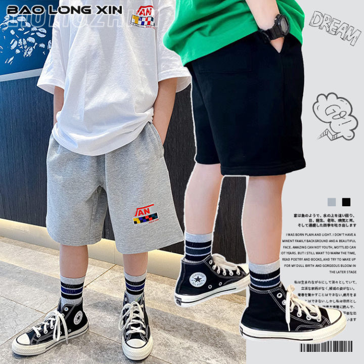 baolongxin-กางเกงกีฬาขาสั้นฤดูร้อนของเด็กผู้ชายอายุ3-8ปี-กางเกงขาสั้นแบบลำลองแฟชั่นหล่อหลวม