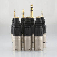 HIFI 2.53.54.46.35mm Male to 4Pin Balanced XLR Female Reference Adapter Connector Gold Plated Pure Adapter Use for Home Audio