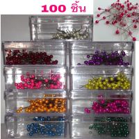 เข็มหมุดสี 100ชิ้น (ในกล่องใส)