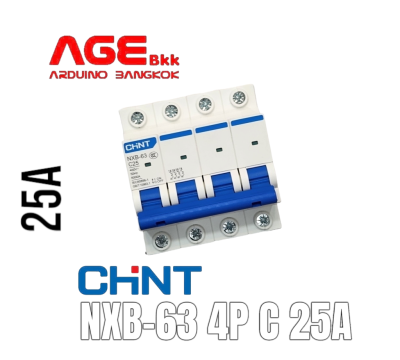 NXB-63 4P C 25A CHINT, MCB Miniature Circuit Breaker