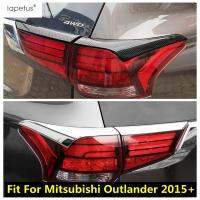 “{ 》} อุปกรณ์โครเมี่ยม ABS 4ชิ้นสำหรับ Mitsubishi Outlander 2015-2021ไฟท้ายโคมไฟแต่งตาฝาปั้นคิ้ว