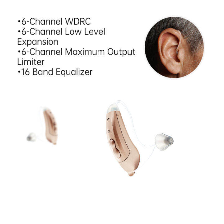 Digital Hearing Aid AAB100 Invisible Rear Ear Hearing Aid Volume