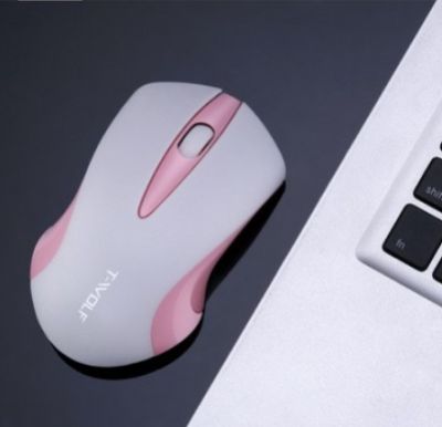 เมาส์ไร้สาย เมาส์สำหรับเล่นเกมไร้สาย USB Optical Silent Mouse 2.4GHz T-Wolf Q2 for PC Laptop