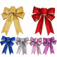 Christmas Party Supplies New Year Decoration Gifts Festive Holiday Ornaments Christmas Bow Decorations Sparkly Christmas Bows