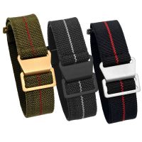 20mm 22mm Elastic Nylon Band for Samsung Galaxy Watches 3 41 45mm Strap for Amazfit Nylon Watch Troops Parachute Bag Watchband Straps