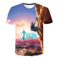 [In stock] ชายการค้าต่างประเทศ T เสื้อยืด 3D สี T เสื้อ The Legend of Zelda เสื้อคอกลมผู้ชายพิมพ์ลาย