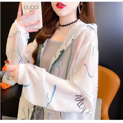 Summer Girls Sunscreen Coats Thin Clothing Sun Protection Jackets Women 2022 Spring Loose Design Style S