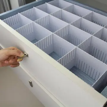 DIY Adjustable Storage Partition Board Plastic Drawer Dividers Bra
