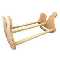 Solid Strong Natural Wooden Swing Ladder Perch Toy for Roosters Chicks Chooks Natural Wooden Chicken Rocker