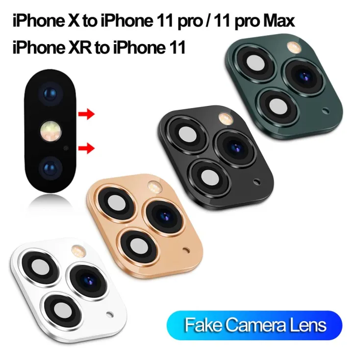 Fake Sticker Change To Iphone 11 For Iphone Xr Full Cover For Iphone X Xs Max Camera Lens Sticker Protector Case Camera Lens Cover Protective Film Cover Back Camera Protector Lazada Ph