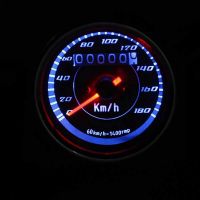 Speedometer Motorcycle Gauge Odometer LED Tachometer 0 180km/h Motor Auto Meter Miles Gauge Speed Tachometer KMH 12v Gauge