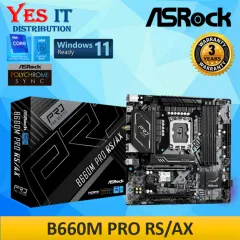 ASRock B660M Pro RS/AX DDR4 LGA 1700 mATX Motherboard + INTEL 12th