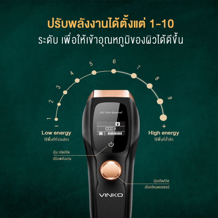 vinko-ipl-hair-removal-instrument-เครื่องเลเซอร์กำจัดขน-เครื่องกำจัด-เลเซอร์กำจัดขนขน-ปลอดภัยและสะดวกสบาย