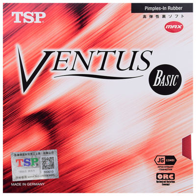 TSP Ventus Basic 1.8มม. ยางปิงปอง Non-Tacky Allround Control Pips-In TSP Ping Pong Sponge
