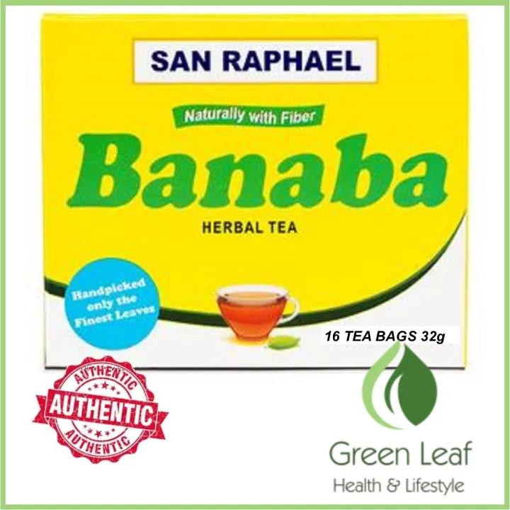 San Raphael Banaba Herbal Tea 1 Box / 16 Tea Bags (36g) Lazada PH