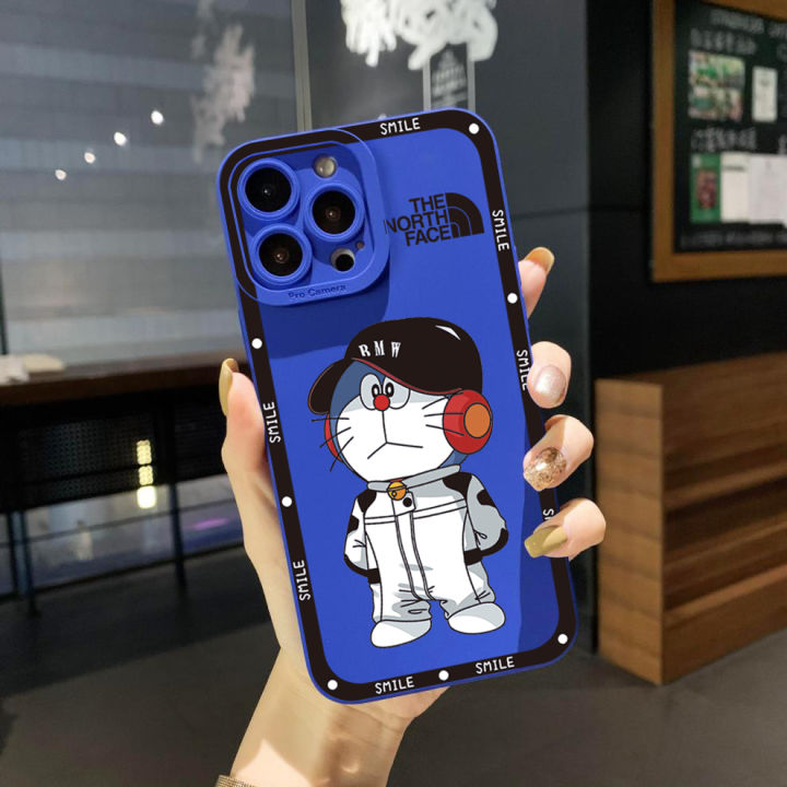 เคสสำหรับ-vivo-โทรศัพท์-t1-5g-y02s-y35-4g-y30-y55-y75-y01-y21-y33s-y3s-y20-y12s-y15a-y15การ์ตูนโดราเอมอน-y12a-y11s-ขอบสี่เหลี่ยมฝาครอบป้องกัน