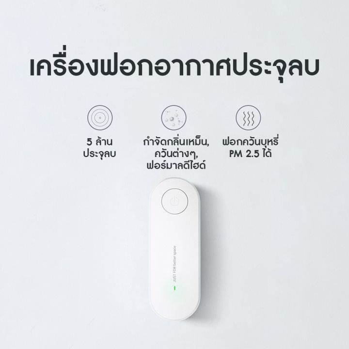 เครื่องฟอกอากาศ-mini-เครื่องฟอกอากาศแบบพกพา-เสียบปลั๊ก-ลดฝุ่นละออง-pm2-5-กำจัดควันบุหรี่-เครื่องฟอกอากาศประจุลบ