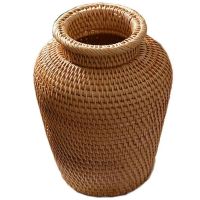 Wicker Basket Rattan Hanging Flowerpot Flowerpot Flower Basket Storage Basket Wicker Vase Rustic Woven Flower Basket Pot