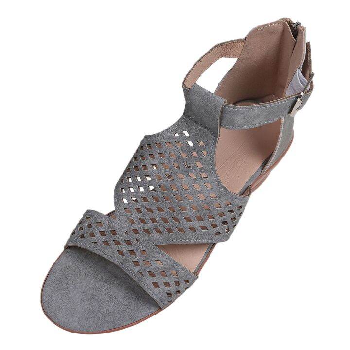 hot-dt-zip-back-hollow-out-wedge-sandals-causal-shoes-toe-huarache-womens-w-sandalias