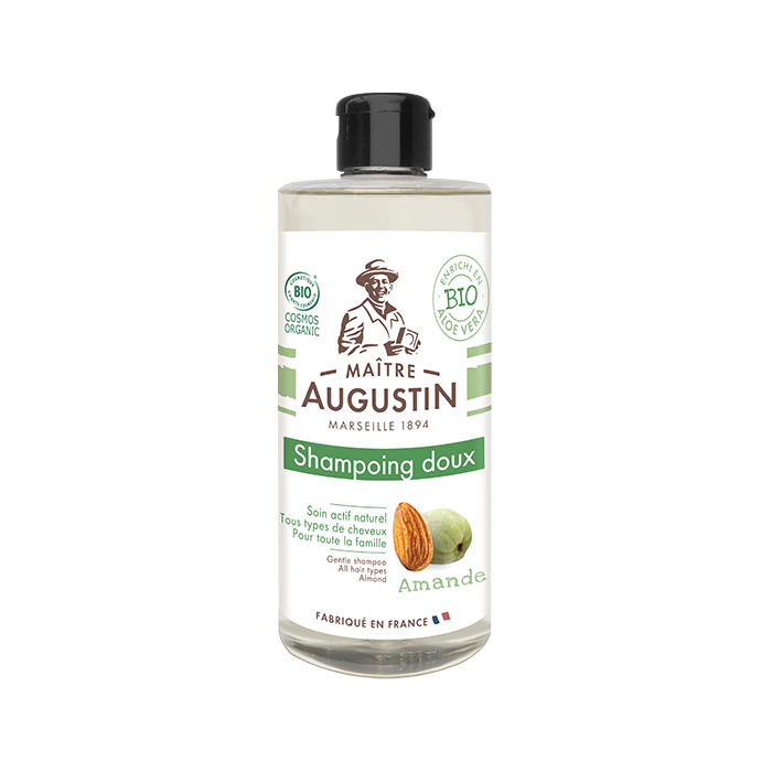 Maitre Augustin Gentle Shampoo all hair types Almond แชมพูสระผมออแกนิค เจนเติล แชมพู ออล แฮร์ ไทส์ อัลมอนด์ (500 ml)