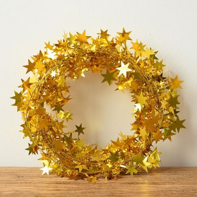 7.5M Christmas Star Pine Xmas Tree Hanging Garland Party Wedding Home Decor Ornaments