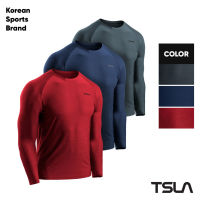 [TSLA] 3 Pack Mens Long Sleeve Pullover, Dry Fit Running Workout Shirts, Athletic Fitness &amp; Gym Shirt I Men I Long Sleeve I Sports I Workout I Gym  (TM-MTL71)