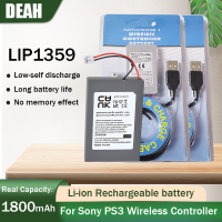 3.7V 1800MAh LIP1359แบบชาร์จไฟได้พร้อมสาย USB สำหรับ PlayStation3 PS3 Wireless Controller Li-Ion Batteries