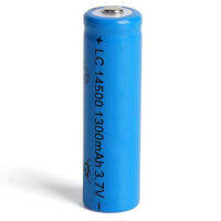 ของใหม่ ไฟแรง ถ่าน ชาร์จ 14500 3.7V 1300mah  1 ก้อน