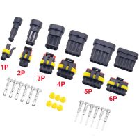 【LZ】▩☸﹍  5sets 1.5 Kit 2 3 4 5 6 pins Way Female Male Super Seal  Waterproof Electrical Wire Cable Automotive Connector Car Plug