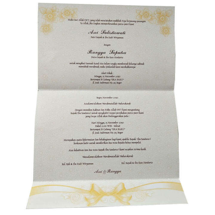 (per 50 lembar)kode 88175 undangan nikah pernikahan wedding weding