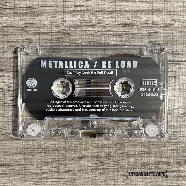เทปเพลง-เทปคาสเซ็ต-เทปคาสเซ็ท-cassette-tape-เทปเพลงสากล-metallica-อัลบั้ม-reload