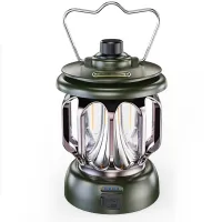 LED Camping Light Portable Retro Lantern Vintage Tent Lighting Lights USB Rechargeable Waterproof Outdoor Lamp