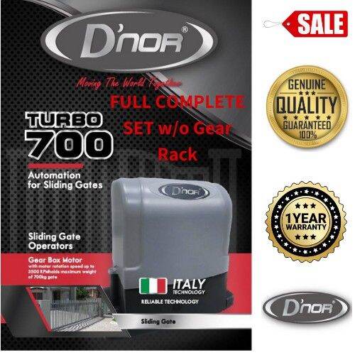 FULL SET! FULL SET! DNOR Turbo 700 Sliding Auto Gate Autogate Without