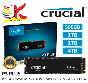 Crucial P5 Plus 1TB PCIe M.2 2280SS Gaming SSD, CT1000P5PSSD8