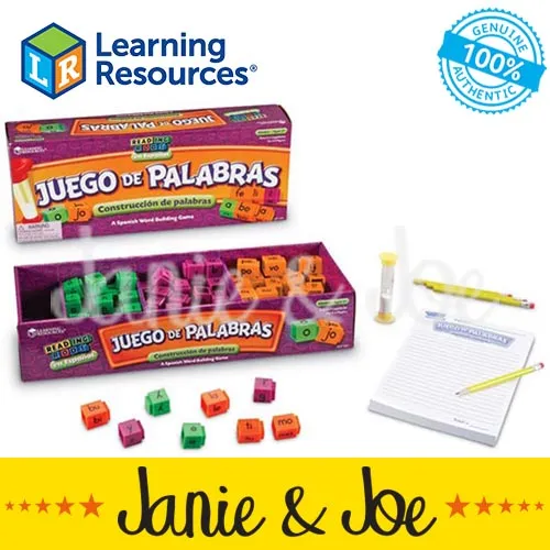 LEARNING RESOURCES Juego de Palabras Spanish Reading Rods Word Game