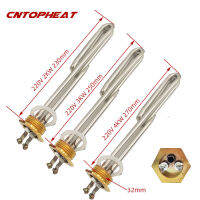DN25 220V Pemanas Tiub Elektrik Lipat Kembali Jenis Rendam Pemanas Air Elemen Pemanasan dengan Tiub Probe 2KW3KW4KW