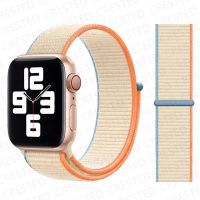 สายห่วงไนลอนสำหรับสายคาด Apple Watch 44Mm 40Mm 49Mm 45Mm 41Mm 42/38Mm สายรัดข้อมือ Correa IWatch Series 7 8 3 6 Se สายรัดพิเศษ