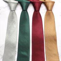 【MABB】Mens Womens Fashion Her Hands to Hit Wrinkled Champray Tie Solid Color Leisure Tie Wholesale