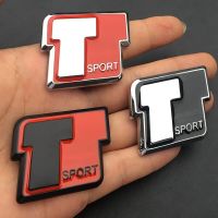 Refit Car 3D Metal T Sport Emblem Badge Decals Styling Sticker For Toyota Camry Corolla Hilux Yaris gt86 Rav4 CHR Auris Sienna Supra