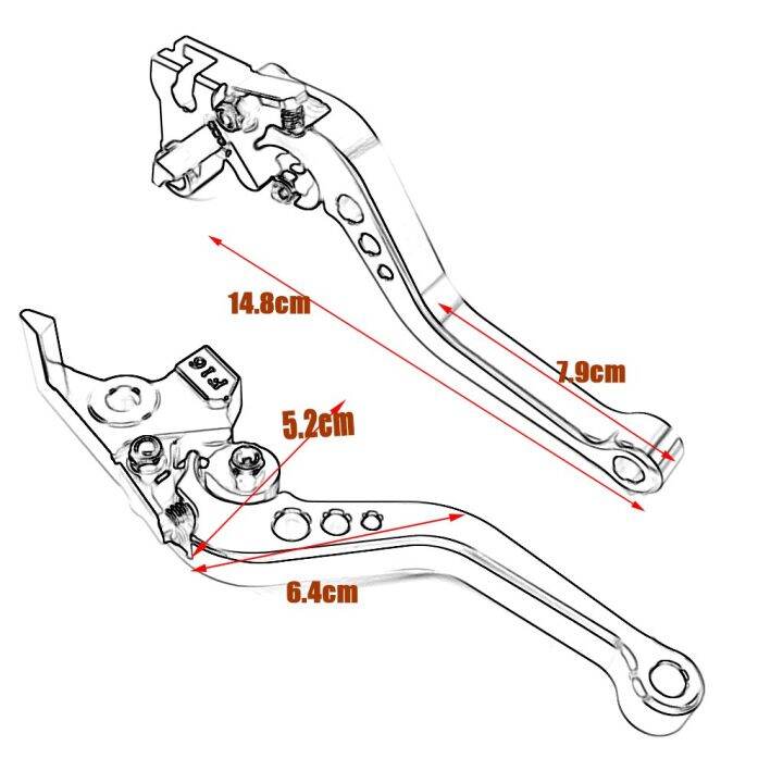 คันโยกคลัตช์เบรกสั้น2000-2007-2008-2012-f650gs-สำหรับ-bmw-f-650-gs-อุปกรณ์เสริมรถจักรยานยนต์