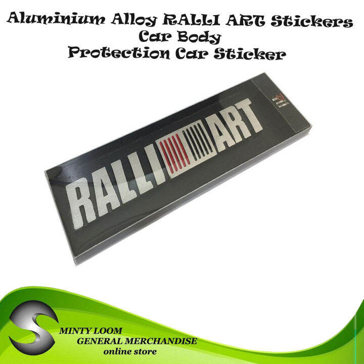 16cm Aluminium Alloy RALLI ART Stickers Car Body Protection Car Sticker Emblem Badge Car Styling